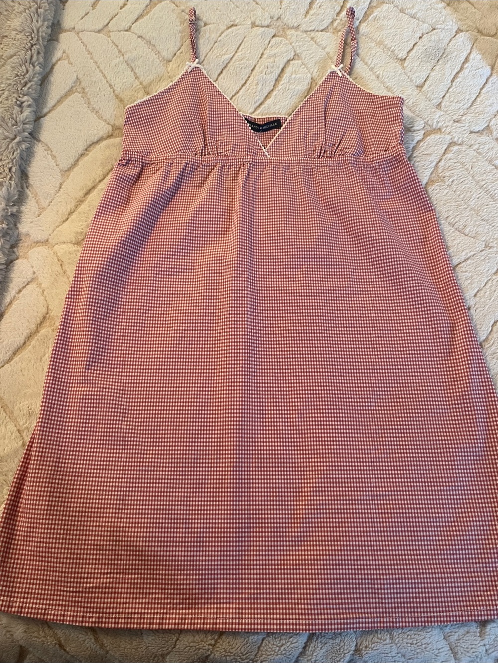 Brandy Melville Red Gingham Mini Dress